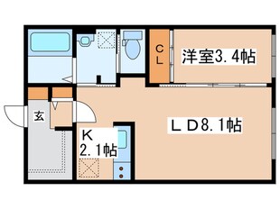 Kulta大通の物件間取画像